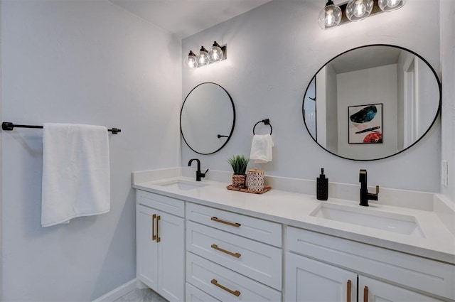 bathroom with vanity