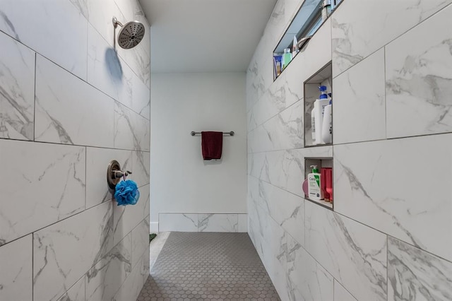 bathroom with walk in shower