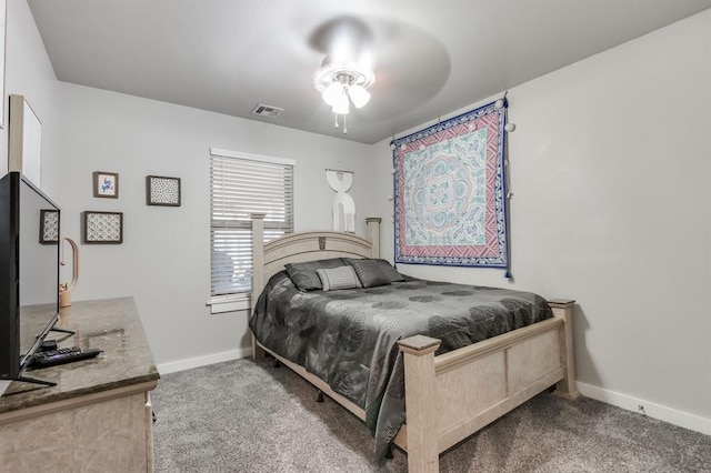 bedroom with carpet floors