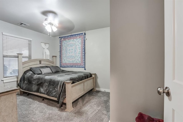 bedroom featuring carpet