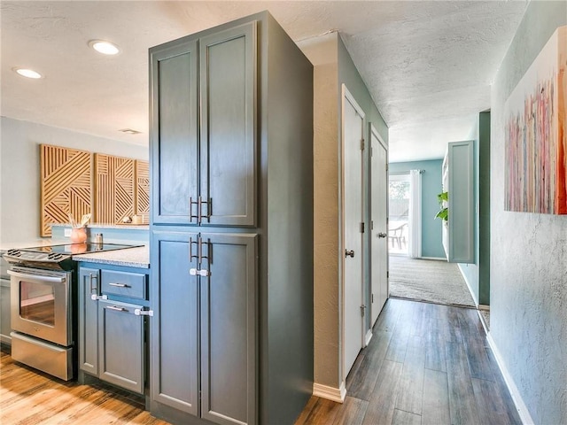 hallway featuring light hardwood / wood-style flooring