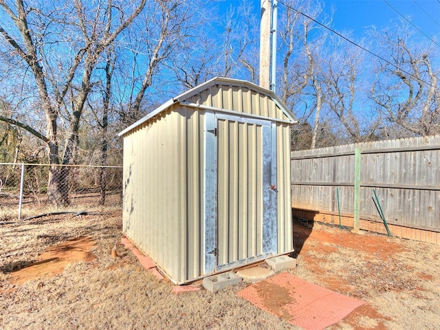 view of outdoor structure