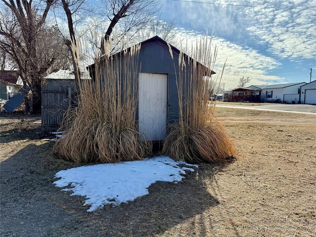 view of outdoor structure