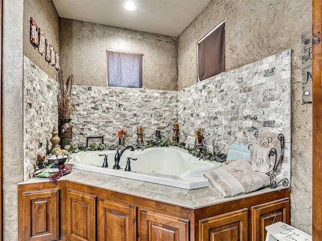 bathroom with a bathing tub