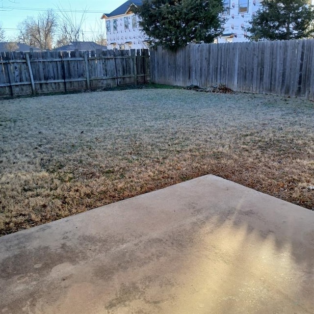 view of yard featuring a patio