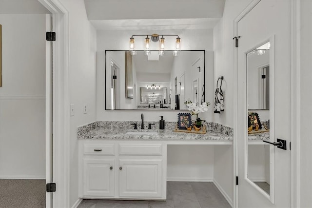 bathroom featuring vanity