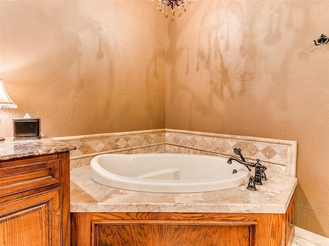 bathroom with a tub