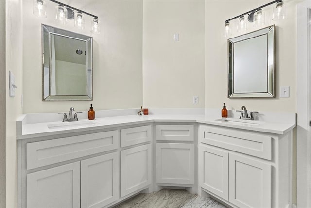 2802 Cloud Nine Cir, Weatherford, OK 73096 - bathroom with marble finish floors and double vanity