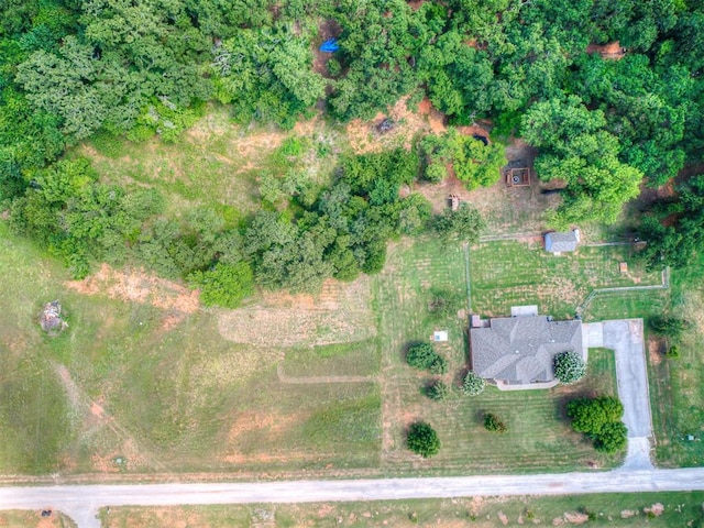 drone / aerial view featuring a rural view