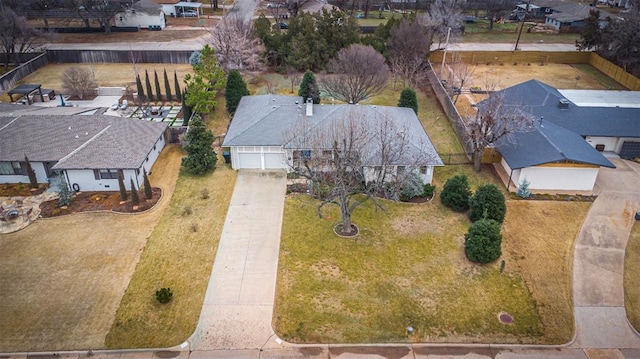 birds eye view of property