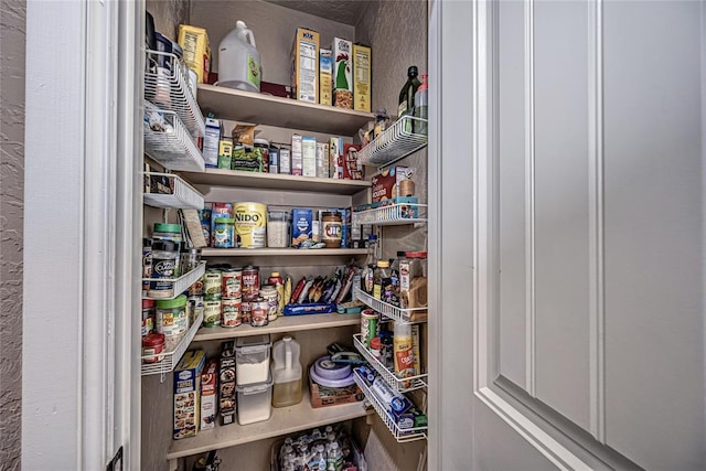 view of pantry