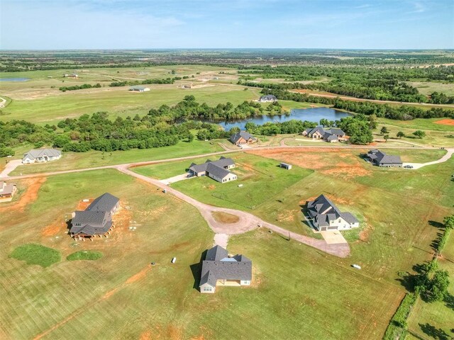 19001 Bobcat Ridge Ct, Cashion, OK 73016 - aerial view of property's location with a large body of water