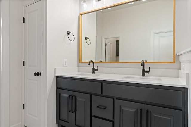 13325 SW 8th St, Yukon, OK 73099 - full bath with double vanity and a sink