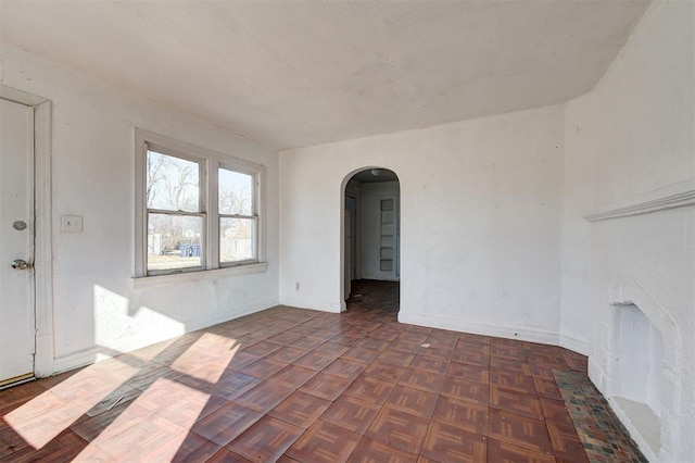 1801 E Madison St, Oklahoma City, OK 73111 - unfurnished room with dark parquet floors