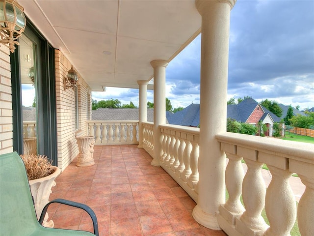 view of balcony