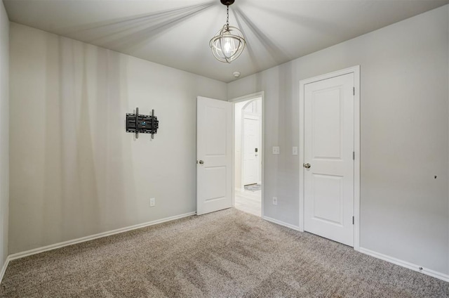 empty room with carpet floors