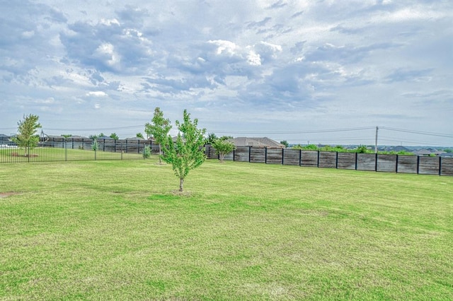 view of yard featuring a rural view