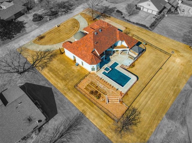 7 Country Club Rd, Shawnee, OK 74801 - bird's eye view