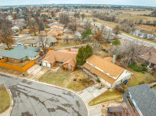 7318 Hummingbird Cir, Oklahoma City, OK 73162 - aerial perspective of suburban area