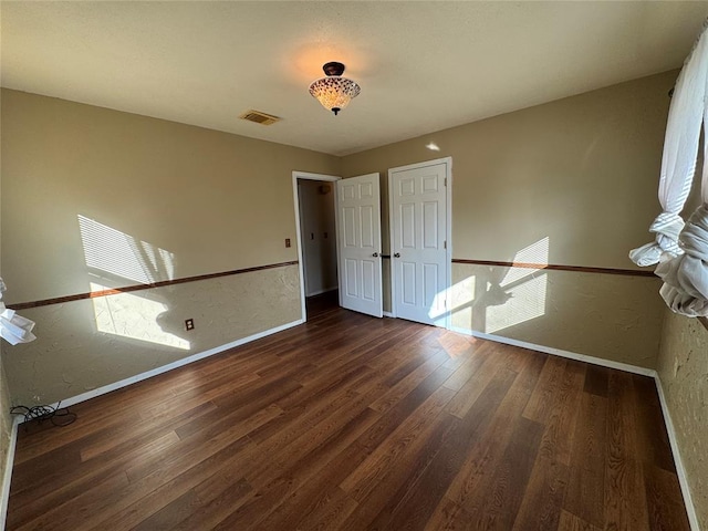 interior space featuring dark hardwood / wood-style floors