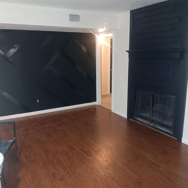 living room with hardwood / wood-style floors