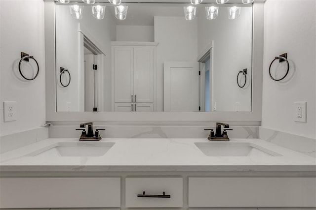 bathroom with vanity