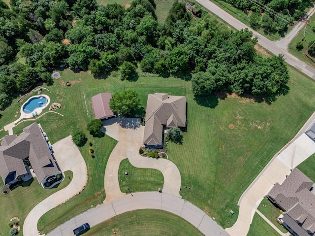 4608 Riata Cir, Tuttle, OK 73089 - aerial view of property and surrounding area with a pool area
