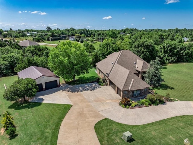 4608 Riata Cir, Tuttle, OK 73089 - view of subject property featuring a forest