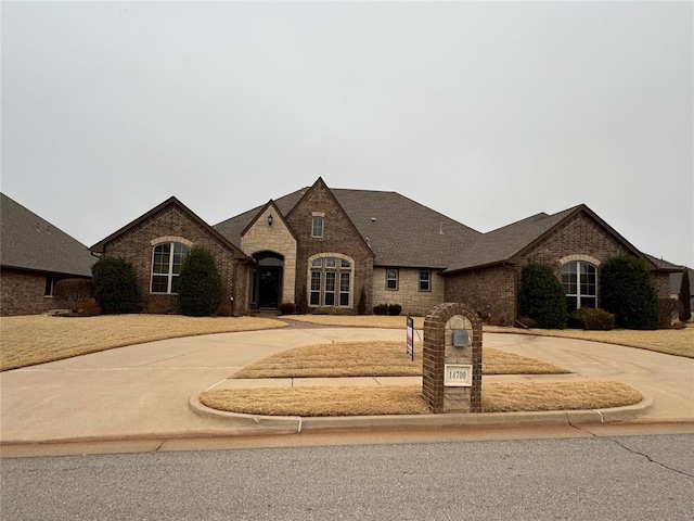 view of french country style house