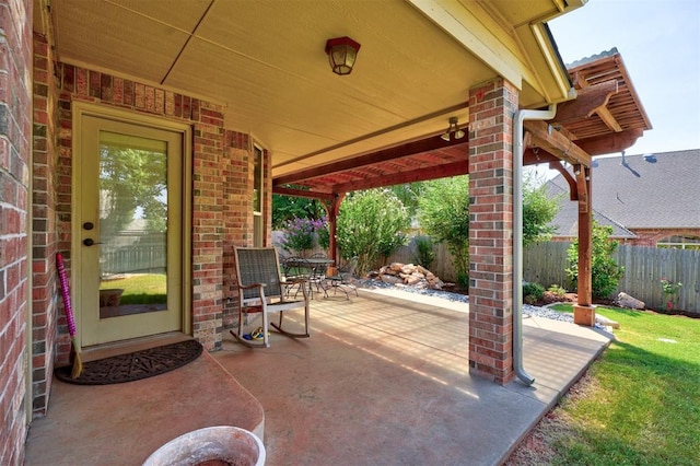 view of patio