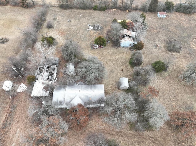 bird's eye view featuring a rural view