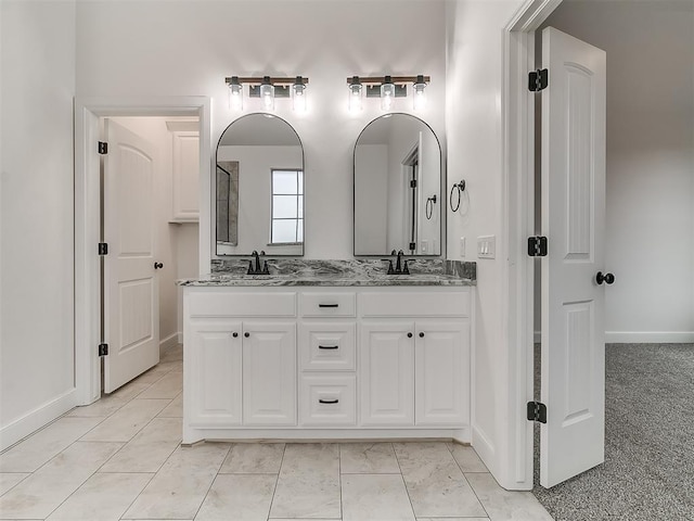 bathroom featuring vanity