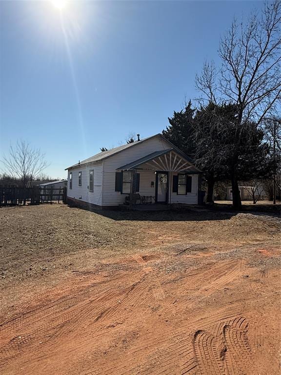 view of front of home