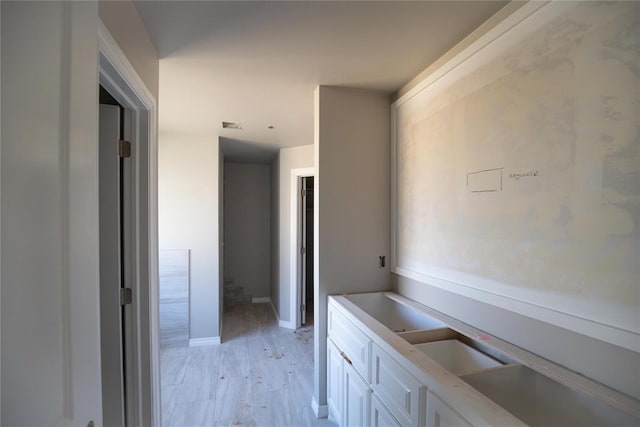 8116 NW 152nd Ter, Edmond, OK 73013 - bathroom with wood finished floors