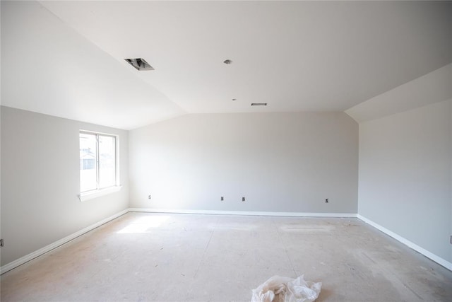 8116 NW 152nd Ter, Edmond, OK 73013 - unfurnished room featuring lofted ceiling and baseboards
