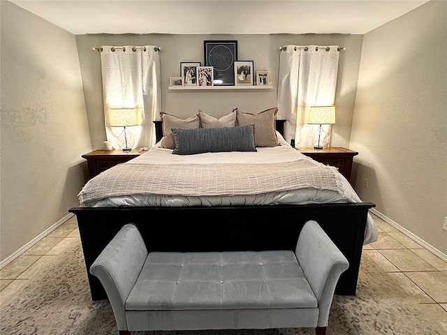 view of tiled bedroom