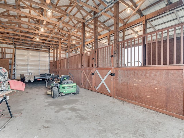 view of horse barn