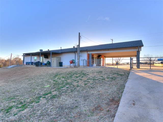 view of ranch-style home