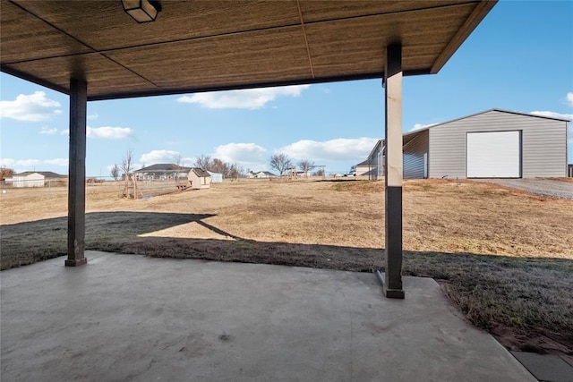 view of yard with a patio