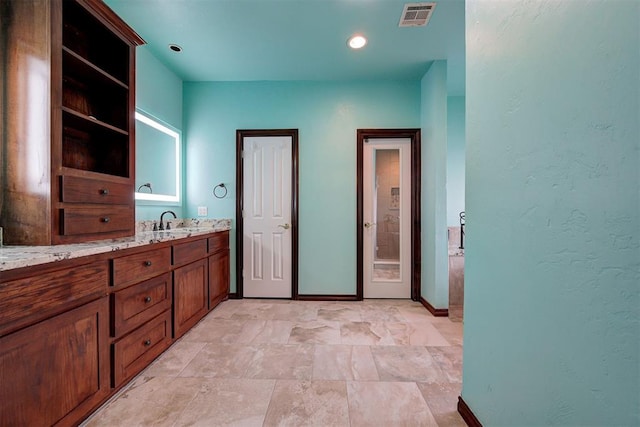 bathroom with vanity