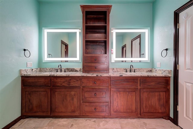 bathroom featuring vanity