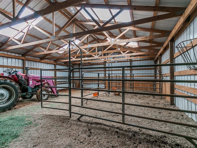 view of horse barn