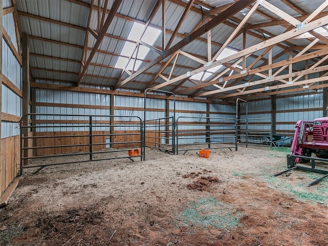 view of horse barn