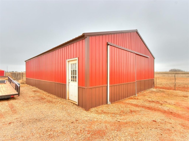 view of outdoor structure