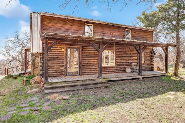 view of rear view of property