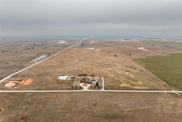 drone / aerial view featuring a rural view