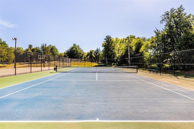 view of sport court