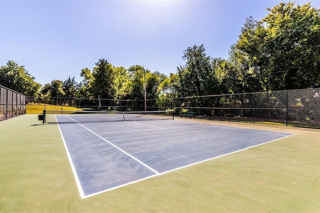 view of sport court