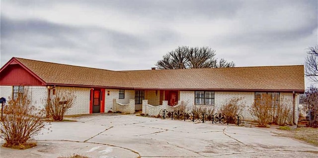 view of ranch-style house