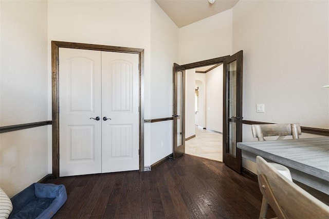 hallway featuring hardwood / wood-style flooring